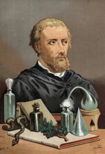 Portræt af Philipp Aureolus Theophrastus Bombast von Hohenheim Paracelsus af Unknown artist