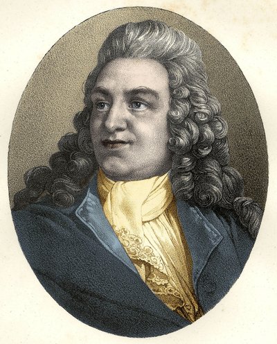 Portræt af Philippe Nericault Destouches (Tours af Unknown artist