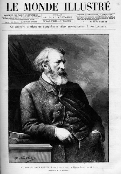 Portræt af Pierre-Jules Hetzel (Pierre Jules Hetzel af Unknown artist