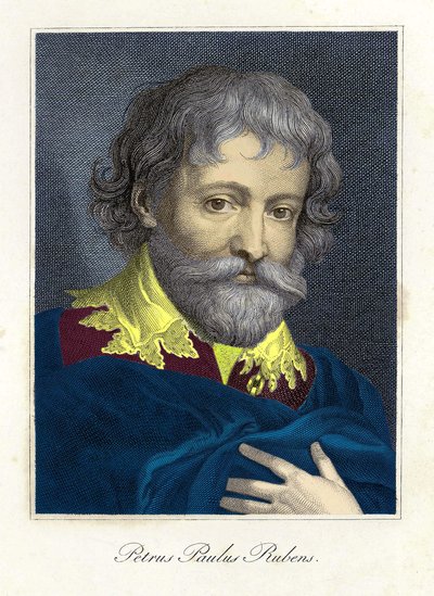 Portræt af Pierre Paul (Pierre-Paul) Rubens (eller Peter Paul eller Petrus Paulus) (1577-1640), flamsk maler og tegneserieskaber af Unknown artist