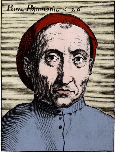 Portræt af Pietro Pomponazzi (1462-1525) (Pomponace) (Petrus Pomponatius) italiensk filosof. af Unknown artist