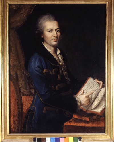Portræt af Pietro Verri (1728 - 1797). Anonymt maleri. 18 eller 19. århundrede. Museo de Milan af Unknown artist
