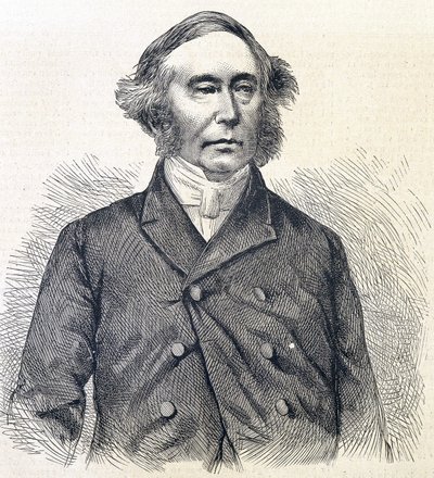 Portræt af professor Syme. af Unknown artist