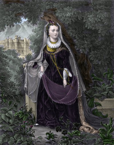 Portrait of Queen Mary I Stuartdani af Unknown