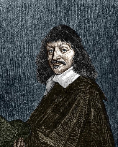 Portræt af Rene Descartes. 1596-1650. af Unknown artist