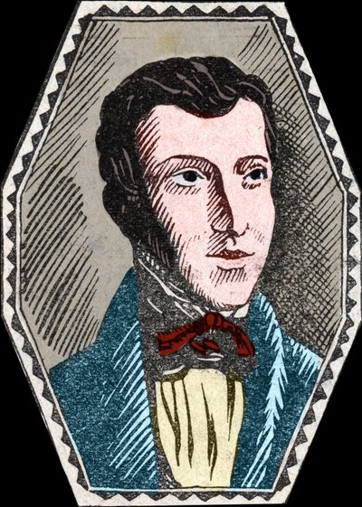 Portræt af Rene Caillie (1799 -1838) fransk opdagelsesrejsende. af Unknown artist