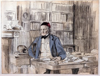 Portræt af Richard Owen (1810-1890), engelsk naturforsker. af Unknown artist