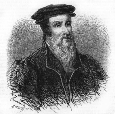 Portræt af Robert I Estienne (1498 - 1559) humanist, forlægger og trykker. af Unknown artist