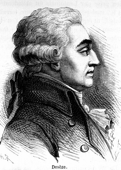 Portræt af Romain Deseze eller De Seze (1748-1828), advokat for Ludvig XVI under hans retssag. af Unknown artist