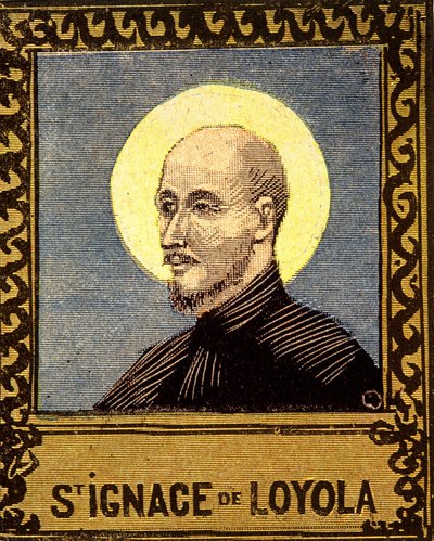 Portræt af Sankt Ignatius af Loyola (1491 - 1556), grundlæggeren af Jesu Selskab. 19. århundrede. af Unknown artist