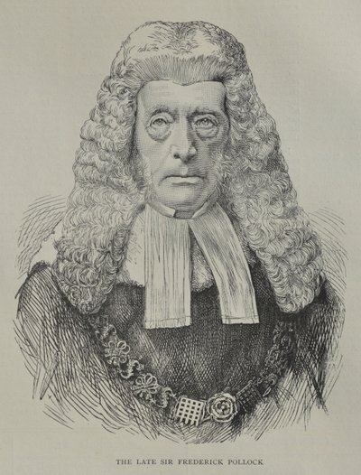 Portræt af Sir Frederick Pollock af Unknown artist