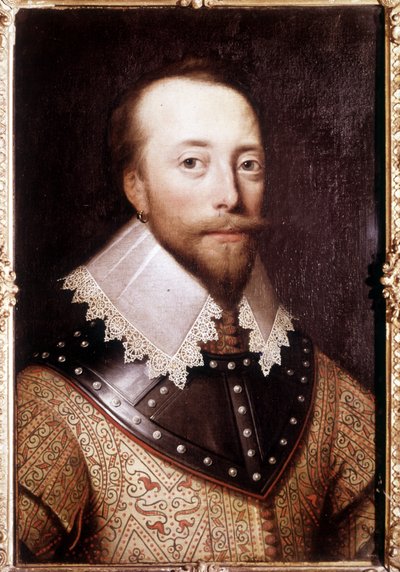 Portræt af Sir Martin Frobisher (1535-1594), engelsk navigatør. af Unknown artist