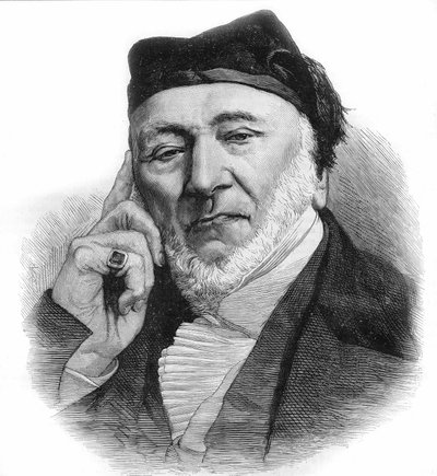 Portræt af Sir Moses Montefiore (1784-1885) engelsk bankmand og filantrop af italiensk oprindelse. stik fra 1885. af Unknown artist