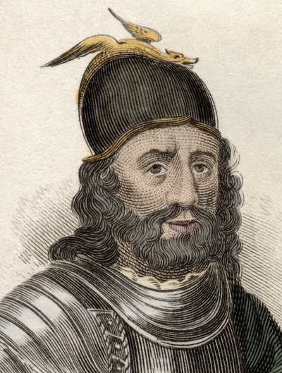 Portræt af Sir William Wallace (Braveheart) (ca. 1270-1305), skotsk ridder. Indgravering af det 19. århundrede. af Unknown artist