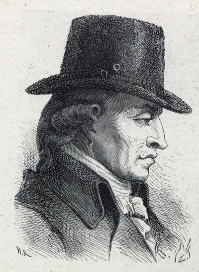 Portræt af Stanislas Marie Maillard (1763-1794), foged og emblematisk skikkelse af den franske revolution. af Unknown artist