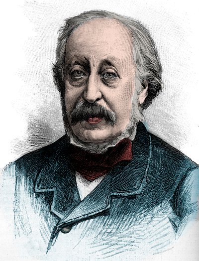 Portræt af Stephen Heller (1813-1888) ungarsk pianist, lærer og komponist - Indgravering 1888 af Unknown artist