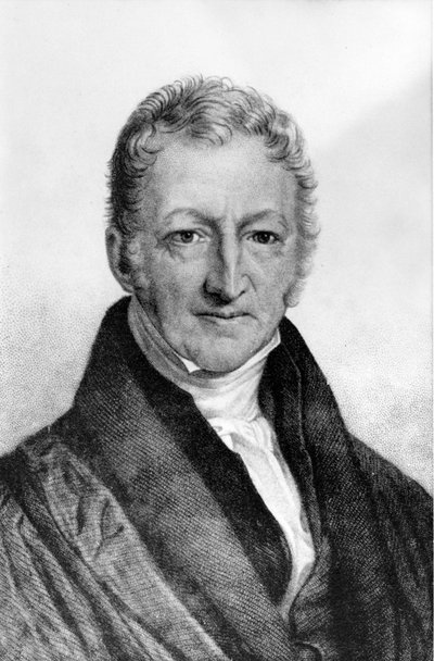 Portræt af Thomas Robert Malthus (1766 - 1834), britisk økonom. af Unknown artist