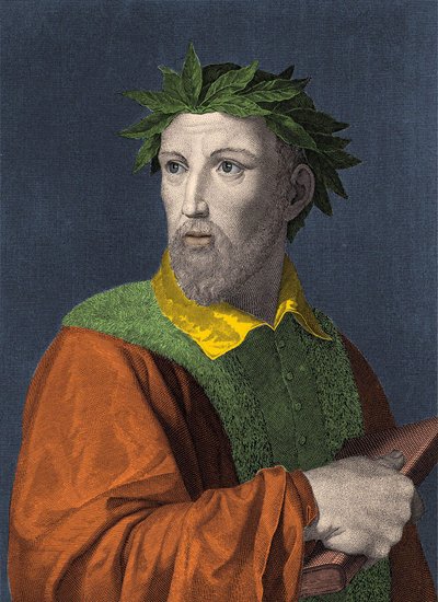 Portræt af Torquato Tasso, dit le Mupe (1544 - 1595) italiensk digter af Unknown artist