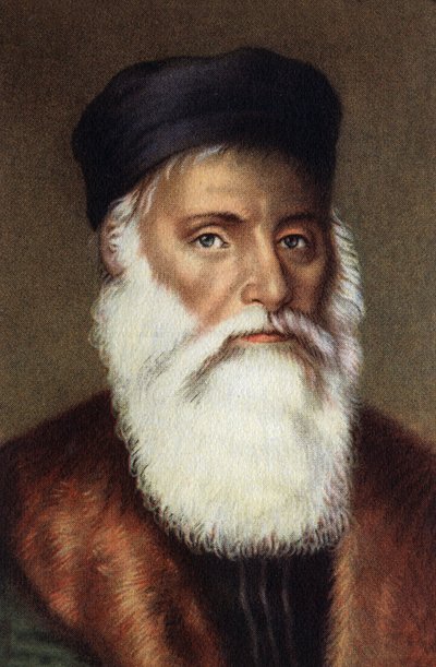 Portræt af den portugisiske søfarer Vasco de Gama. af Unknown Artist