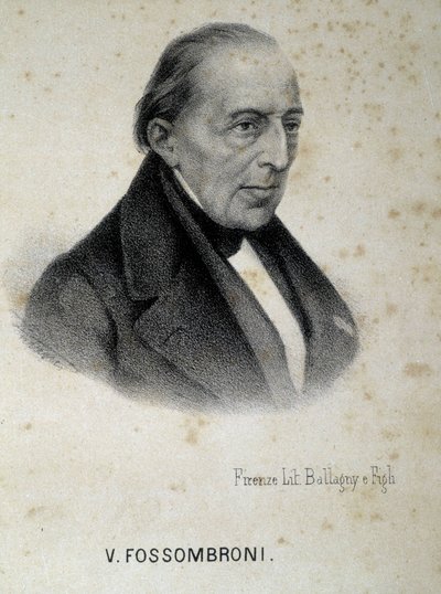 Portræt af Victorio Fossombroni (1754 - 1844), italiensk ingeniør, økonom og intellektuel. af Unknown artist