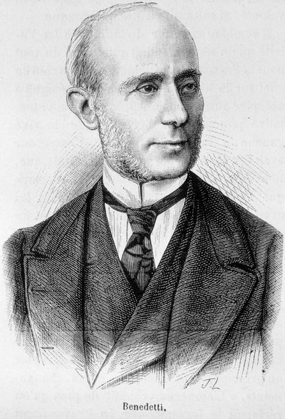 Portræt af Vincent Benedetti, fransk diplomat (1817 - 1900) af Unknown artist