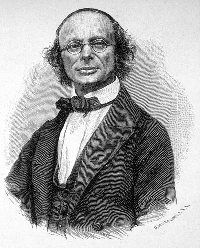 Portræt af Wilhelm Weber (1804 - 1891), tysk fysiker. af Unknown artist
