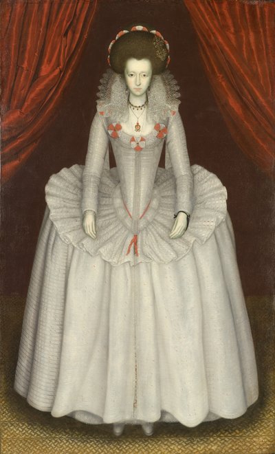 Portræt af en kvinde, sandsynligvis Ann Finch, Lady Twysden (1574-1638) af Unknown artist