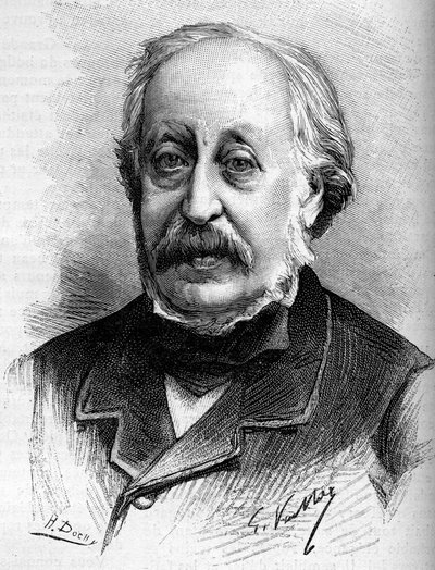 Portræt af pianistkomponisten Stephen Heller (1813-1888). af Unknown artist