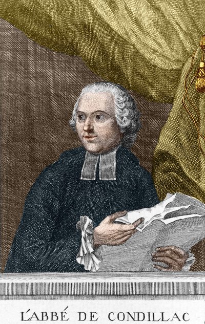Portræt af Abbe Etienne Bonnot de Condillac (1715 - 1780) fransk filosof af Unknown artist