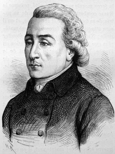Portræt af abbeden af Pradt (1759 - 1837). Indgravering af slutningen af det 19. århundrede i "Histoire de France"" af H. Martin. af Unknown artist