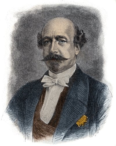 Portræt af den franske finansmand og politiker Charles de Morny dit Comte de Morny (eller hertug) (1811-1865) halvbror til Napoleon III af Unknown artist