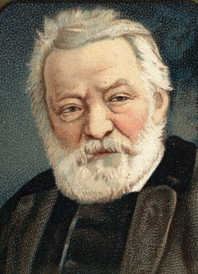 Portræt af den franske forfatter Victor Hugo (1802 - 1885). af Unknown artist