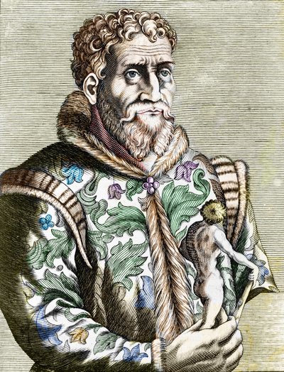 Portræt af den italienske maler Michelangelo Buonarroti af Unknown artist