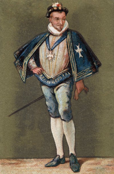 Portræt af kongen af Frankrig Henrik III (1551 - 1589). af Unknown artist