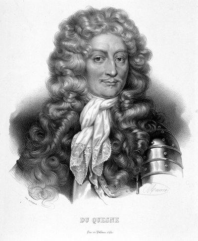 Portræt af markisen Abraham Duquesne, fransk sømand (1610-1688) af Unknown artist