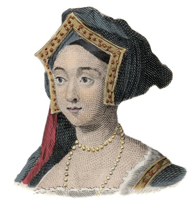 Portræt af dronningen af England Jane (Jeanne) Seymour (1509-1537), hustru til Henry VIII af Unknown artist