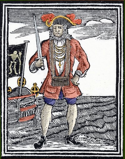 Portræt af piraten Bartholomew 