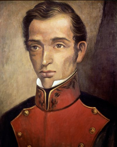 Portræt af politikeren Francisco Garcia Salinas (1786-1841) Anonymt maleri - Mexico City fra det 19. århundrede, Nationalhistorisk Museum, Chateau de Chapultepec af Unknown artist