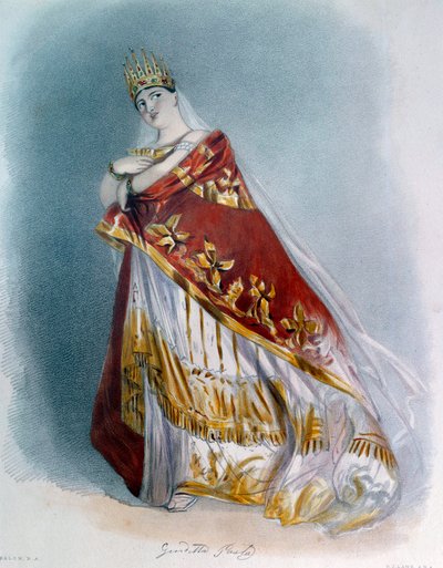 Portræt af sopransangerinden Giuditta Pasta (1797-1865) i operakostume. 1837 Paris, Operaens bibliotek af Unknown artist