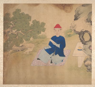 Portrætter af familiemedlemmer, midten af det 19. århundrede (album med 19 blade; blæk og farve på silke) af Unknown Artist