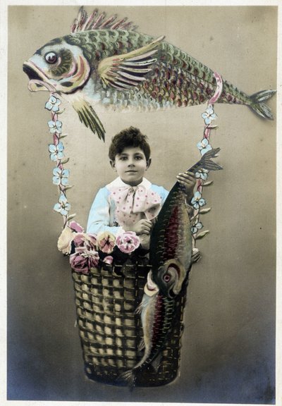 Postkort fra 1. april, begyndelsen af det 20. århundrede af Unknown Artist