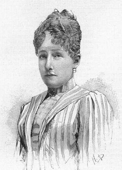 Prinsesse Stephanie af Belgien (1864 - 1945), datter af Leopold II af Belgien, hustru til Rodolph af Habsburg. af Unknown artist