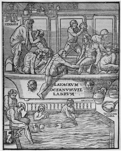 Offentlige bade - i "Jerome Mercury" af Arte Gymanastica af Unknown artist