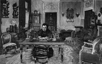 Dronning af England Victoria i Villa Palmieri i Firenze i 1893. af Unknown artist