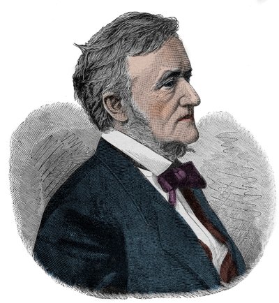 RICHARD WAGNER (1813-1883) Engelsk komponist - gravering af Unknown artist