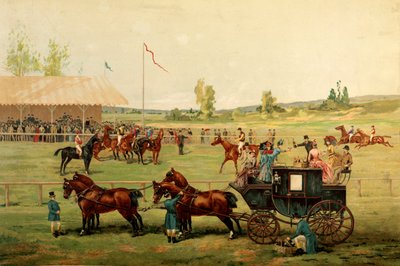 Race felter. Farvekromolitografi sidst i det 19. århundrede. Paris, dekorativ kunst af Unknown artist