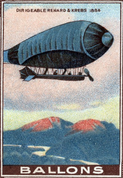Renard og Krebs luftskibsballon af Unknown Artist
