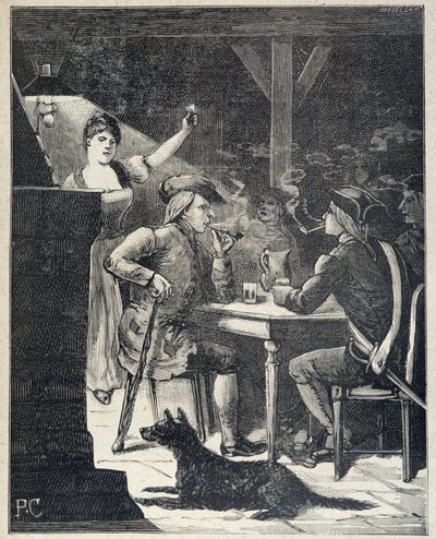 Repere mal berømmelse i Cartridge King of the Bandits, Populær roman fra slutningen af det 19. af Jules de Grandpre. af Unknown artist