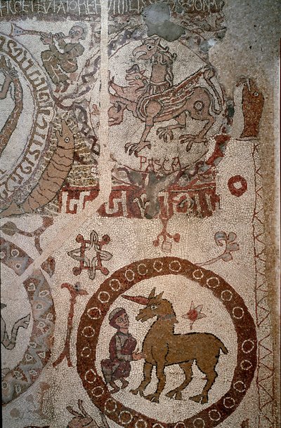 Repræsentation af den imaginære indiske fauna, der symboliserer Alexander den Stores bedrifter af Unknown artist