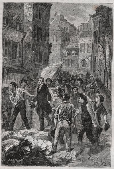 Kanutternes oprør i Lyon i 1831 - Louis Bouvier-Dumolart (Dumolard) (Bouvier Dumolart) præfekt og stedfortræder Lyonnais løsladt af Unknown artist
